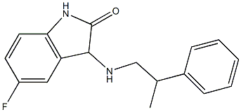 5-fluoro-3-[(2-phenylpropyl)amino]-2,3-dihydro-1H-indol-2-one Structure