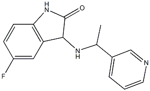 5-fluoro-3-{[1-(pyridin-3-yl)ethyl]amino}-2,3-dihydro-1H-indol-2-one