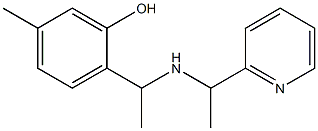  5-methyl-2-(1-{[1-(pyridin-2-yl)ethyl]amino}ethyl)phenol