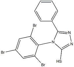 5-phenyl-4-(2,4,6-tribromophenyl)-4H-1,2,4-triazole-3-thiol Structure