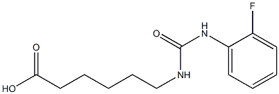 6-({[(2-fluorophenyl)amino]carbonyl}amino)hexanoic acid Structure
