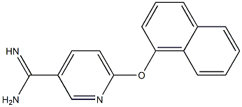  6-(1-naphthyloxy)pyridine-3-carboximidamide