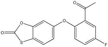 6-(2-acetyl-4-fluorophenoxy)-2H-1,3-benzoxathiol-2-one