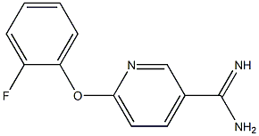 6-(2-fluorophenoxy)pyridine-3-carboximidamide Structure