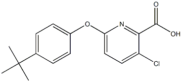 6-(4-tert-butylphenoxy)-3-chloropyridine-2-carboxylic acid