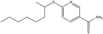 6-(octan-2-yloxy)pyridine-3-carbothioamide Structure
