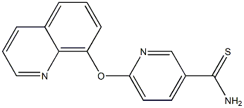 6-(quinolin-8-yloxy)pyridine-3-carbothioamide