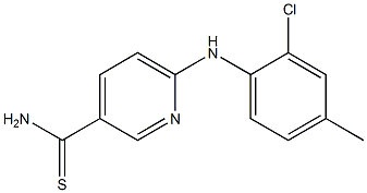  6-[(2-chloro-4-methylphenyl)amino]pyridine-3-carbothioamide