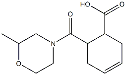 6-[(2-methylmorpholin-4-yl)carbonyl]cyclohex-3-ene-1-carboxylic acid Struktur