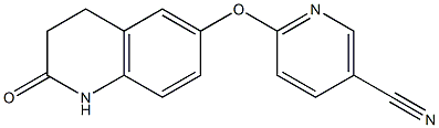 6-[(2-oxo-1,2,3,4-tetrahydroquinolin-6-yl)oxy]nicotinonitrile Structure