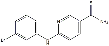  6-[(3-bromophenyl)amino]pyridine-3-carbothioamide