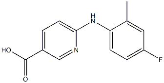 6-[(4-fluoro-2-methylphenyl)amino]pyridine-3-carboxylic acid Structure
