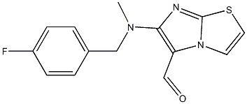 6-[(4-fluorobenzyl)(methyl)amino]imidazo[2,1-b][1,3]thiazole-5-carbaldehyde|
