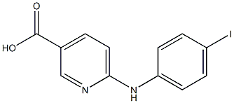 6-[(4-iodophenyl)amino]pyridine-3-carboxylic acid,,结构式