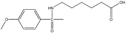  6-[1-(4-methoxyphenyl)acetamido]hexanoic acid