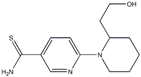 6-[2-(2-hydroxyethyl)piperidin-1-yl]pyridine-3-carbothioamide