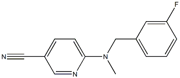 6-{[(3-fluorophenyl)methyl](methyl)amino}pyridine-3-carbonitrile