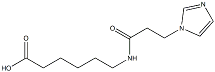 6-{[3-(1H-imidazol-1-yl)propanoyl]amino}hexanoic acid Structure