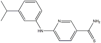 6-{[3-(propan-2-yl)phenyl]amino}pyridine-3-carbothioamide