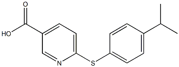  6-{[4-(propan-2-yl)phenyl]sulfanyl}pyridine-3-carboxylic acid