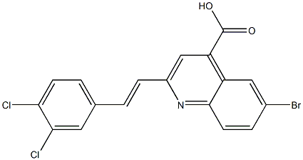  6-bromo-2-[(E)-2-(3,4-dichlorophenyl)vinyl]quinoline-4-carboxylic acid