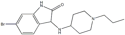  6-bromo-3-[(1-propylpiperidin-4-yl)amino]-2,3-dihydro-1H-indol-2-one