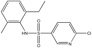  6-chloro-N-(2-ethyl-6-methylphenyl)pyridine-3-sulfonamide