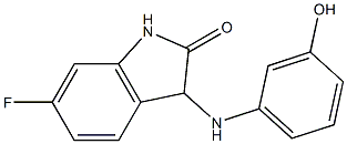6-fluoro-3-[(3-hydroxyphenyl)amino]-2,3-dihydro-1H-indol-2-one