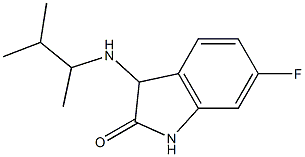 6-fluoro-3-[(3-methylbutan-2-yl)amino]-2,3-dihydro-1H-indol-2-one Structure