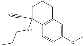6-methoxy-1-(propylamino)-1,2,3,4-tetrahydronaphthalene-1-carbonitrile Structure