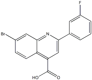  7-bromo-2-(3-fluorophenyl)quinoline-4-carboxylic acid