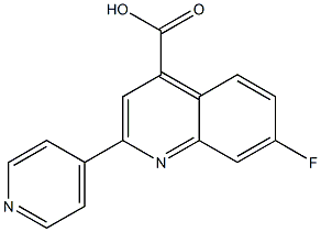 7-fluoro-2-pyridin-4-ylquinoline-4-carboxylic acid Structure