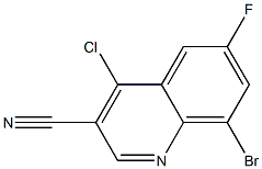  8-bromo-4-chloro-6-fluoroquinoline-3-carbonitrile