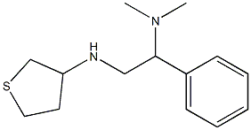 dimethyl[1-phenyl-2-(thiolan-3-ylamino)ethyl]amine Structure