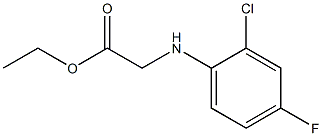 ethyl 2-[(2-chloro-4-fluorophenyl)amino]acetate Struktur