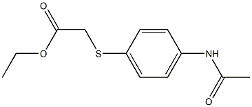ethyl 2-[(4-acetamidophenyl)sulfanyl]acetate Structure