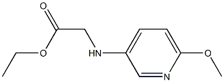 ethyl 2-[(6-methoxypyridin-3-yl)amino]acetate Struktur