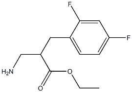 ethyl 3-amino-2-[(2,4-difluorophenyl)methyl]propanoate Structure