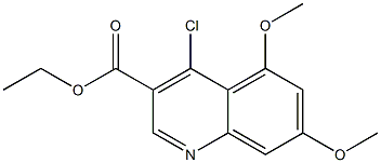ethyl 4-chloro-5,7-dimethoxyquinoline-3-carboxylate 结构式