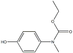 ethyl N-(4-hydroxyphenyl)-N-methylcarbamate Struktur