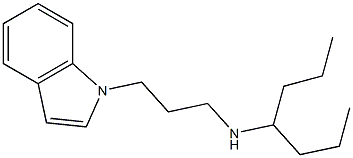 heptan-4-yl[3-(1H-indol-1-yl)propyl]amine|