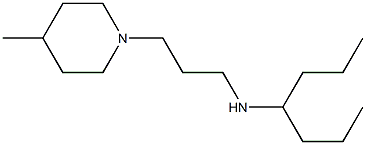 heptan-4-yl[3-(4-methylpiperidin-1-yl)propyl]amine 结构式