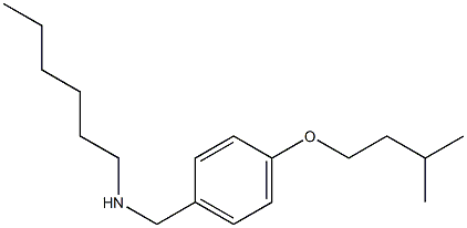 hexyl({[4-(3-methylbutoxy)phenyl]methyl})amine 结构式
