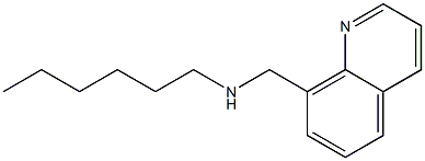 hexyl(quinolin-8-ylmethyl)amine Structure