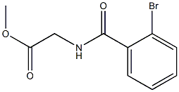 methyl [(2-bromobenzoyl)amino]acetate 化学構造式