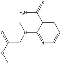 methyl 2-[(3-carbamothioylpyridin-2-yl)(methyl)amino]acetate Structure