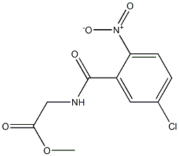 methyl 2-[(5-chloro-2-nitrophenyl)formamido]acetate Structure