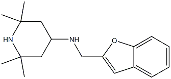 N-(1-benzofuran-2-ylmethyl)-2,2,6,6-tetramethylpiperidin-4-amine Struktur