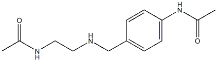 N-(2-{[(4-acetamidophenyl)methyl]amino}ethyl)acetamide Struktur