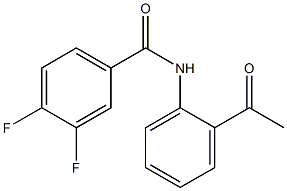 N-(2-acetylphenyl)-3,4-difluorobenzamide Structure